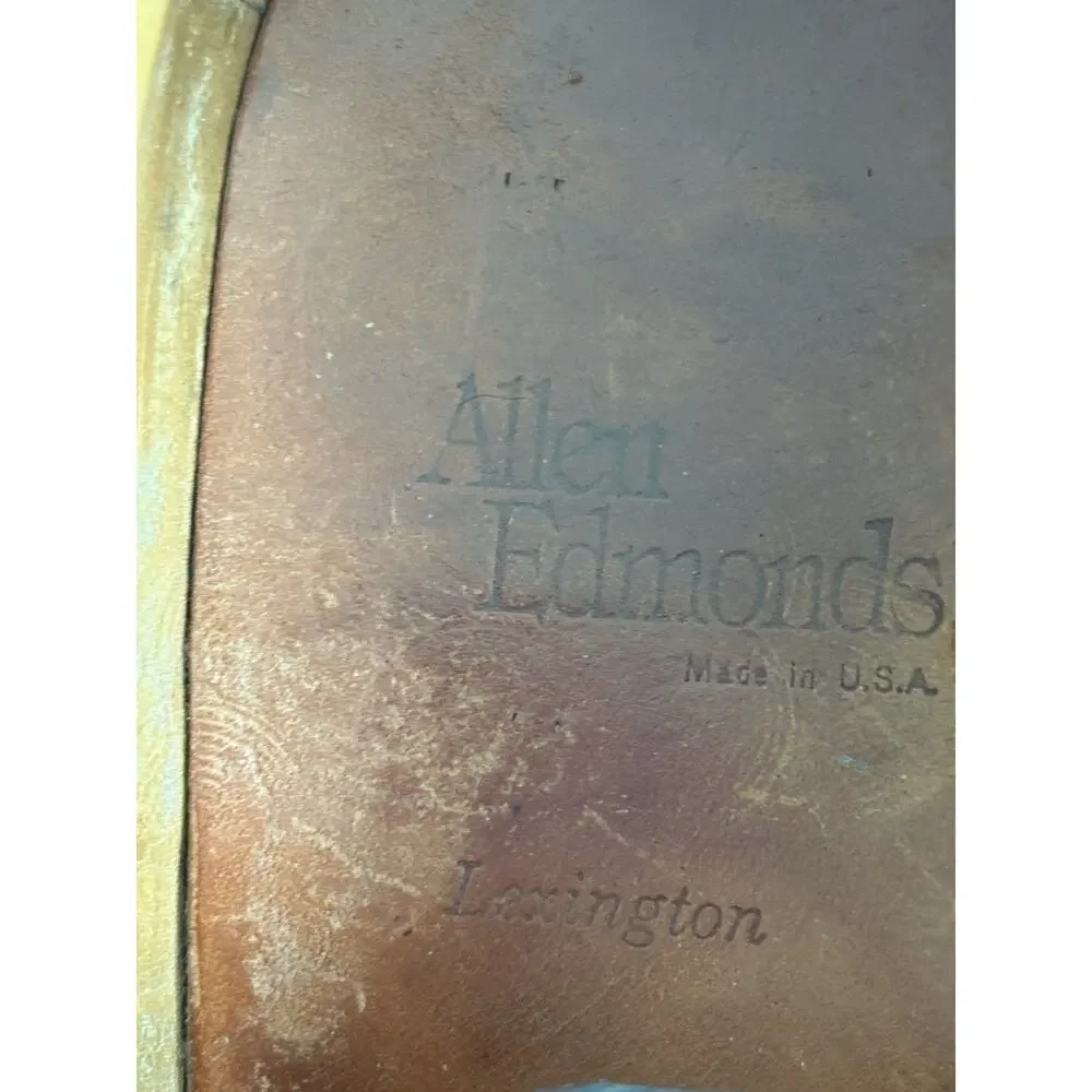 Allen Edmonds Lexington Leather Shoes Men's Size 11 AAA Black Wingtip Oxford